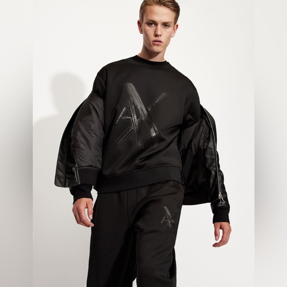 ARMANI EXCHANGE MACRO LOGO JOGGER SWEATPANTS - Picture 4 of 10